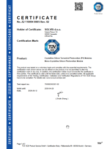 IEC 61215 / 61730 GBS M10