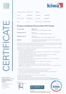 IEC 61215 / 61730 GG22 G1&M6